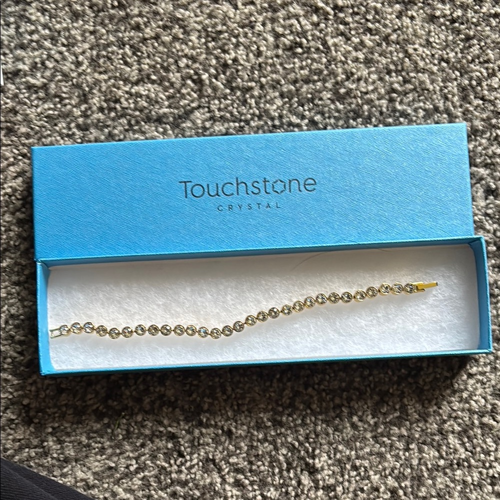 Touchstone Crystal Gold-Tone Bracelet